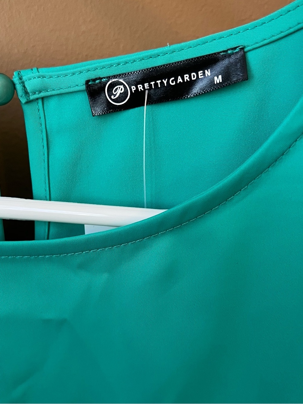 Women’s Elegant Teal Peplum Blouse Smocked Cuffs Size M Cocktail Career Workwear - Picture 5 of 7